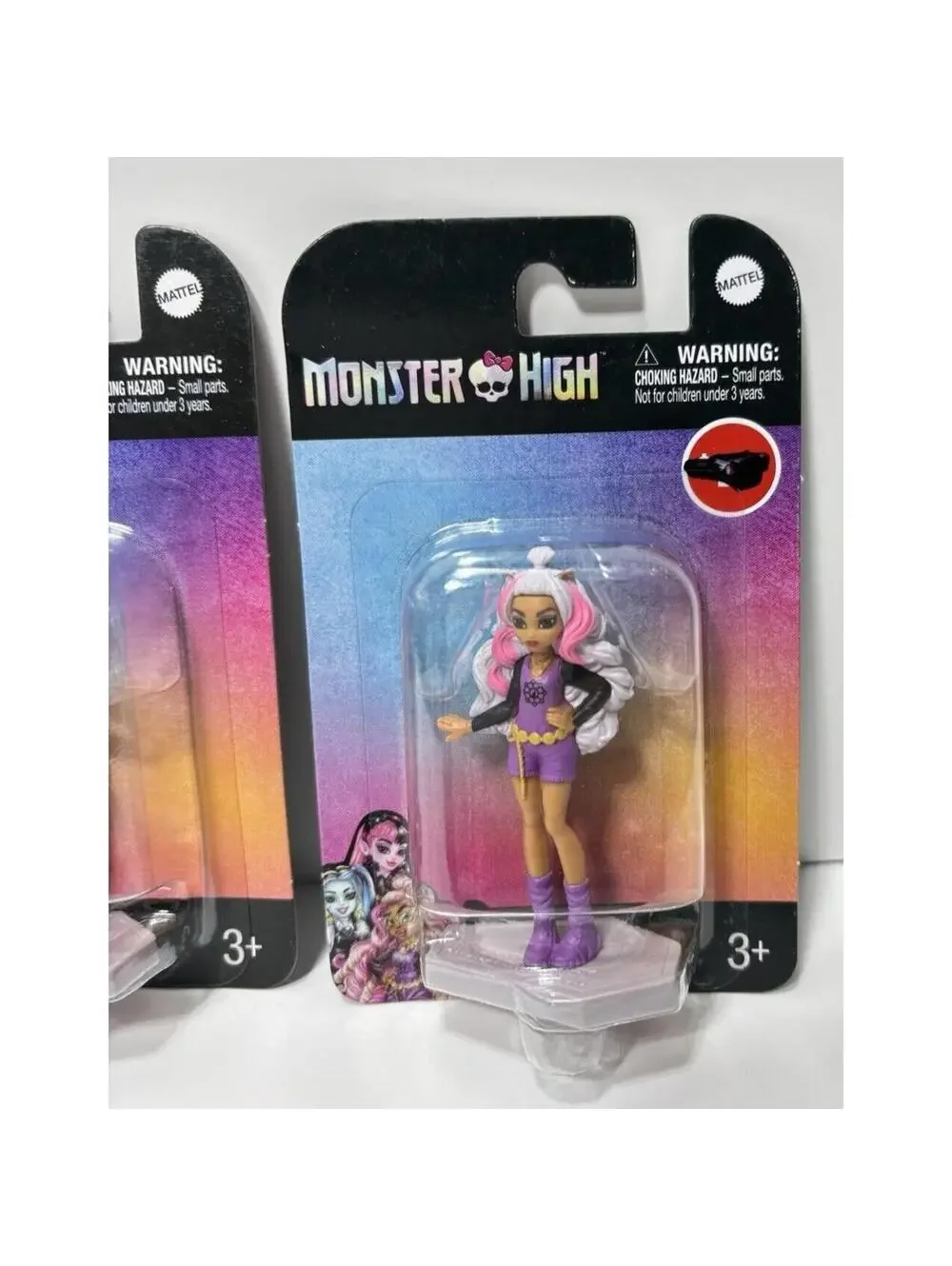 Monster High Ghoul Mini Figures 4pc Set - Draculaura, Frankie, Clawdeen, Lagoona
